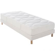 Idliterie - Ensemble Matelas ep20/21cm 348 ressorts 90x190cm + Sommier