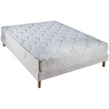 Idliterie - Ensemble Matelas latex ep15cm 140x190cm + Sommier