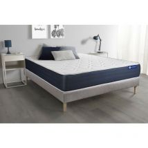 Actisom - Ensemble matelas Latex et Mémoire de forme actilatex sleep 160x200 5zones de confort + sommier kit gris