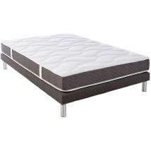 Idliterie - Ensemble Matelas latex hd ep18/19cm 140x190cm + Sommier
