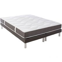 Idliterie - Ensemble Matelas mousse 35kg 2 faces de couchage 160x200