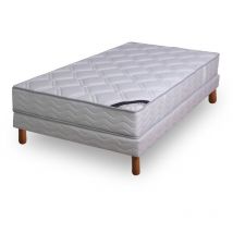 Ensemble matelas ressorts biconiques- confort ferme 140x190cm + sommier
