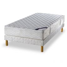 Ensemble matelas ressorts ensachés - grand confort ferme 120x190cm + sommier