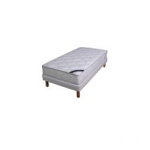 Laine - Ensemble matelas ressorts ensachés - grand confort luxe ferme 90x190cm + sommie