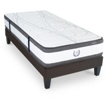 Maison Aubertin - Ensemble Matelas Signature Ressorts ensachés Accueil mémoire et sommier en kit - 90 x 200 cm