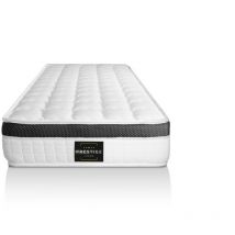 Prestige Literie - Ensemble matelas sommier Supérieur 80 x 190 cm - Couleur : Blanc
