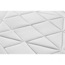 Litier Deluxe - Ensemble matelas sommier Vingt-Huit 90 x 190 cm - Couleur : Blanc
