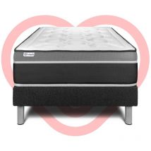 Vitalit - Ensemble matelas sommier vital care 90 x 190 cm - Couleur: Noir