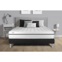 Vitalit - Ensemble matelas sommier vital spa 140 x 190 cm - Couleur: Noir