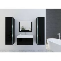 Viva - Ensemble meuble de salle de bain et vasque dream ii 60 cm noir