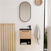 Ensemble meuble lave-mains nika + miroir