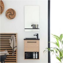 Ensemble meuble lave-mains nika + miroir