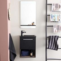 Ensemble meuble lave-mains nika + miroir
