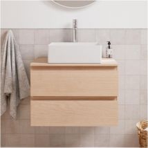 Mob-in - Ensemble meuble simple vasque 60 cm sorrento + vasque