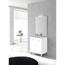 Ensemble meuble Ancoflash 2 portes sur pied Anconetti 70cm - Anthracite