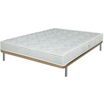 Ebac Literie - Matelas et sommier 120x190 Mousse - Morgan - Soutien ferme - Fabriqué en France