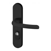 Normbau - Béquille seku 2 - Blindé en aluminium massif - Carré de 7 mm Entraxe 70 mm - Noir brossé - 3006030000