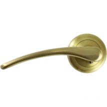 Jeu de poignées en laiton avec plaque ronde 5 cm