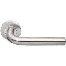 Béquille double JADE sur rosace bec de cane inox 1194 - HERACLES - B-INOX-01