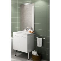 Neova - Meuble Suspendu Sous Vasque Primo L 60cm Avec 2 Portes Blanc + Pieds - Néova - A2310976