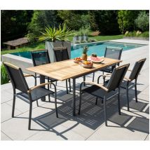 Cabourg - Ensemble table et chaises de jardin - 6 places