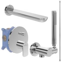 Villeroy&boch - Ensemble robinet bain encastré villeroy et boch o novo chrome