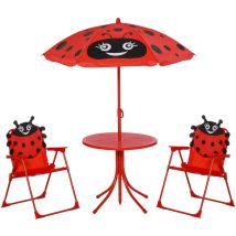 Salon de jardin enfant celine motif coccinelle
