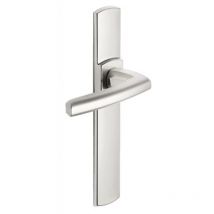 Béquille double sur plaque ligne Scult entraxe 195 mm Diamant Noir condamnation à voyant - vachette