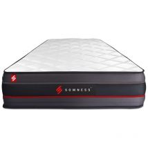 Somness - Ensemble matelas sommier Regen 90 x 200 cm - Couleur : Blanc
