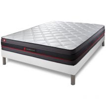 Ensemble matelas sommier Regen 140 x 190 cm - Couleur : Blanc
