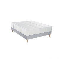 Ensemble Essenzia spring 2600 Ferme + Sommier Tradition Graphic 13cm + Pieds 120x190 Ressorts