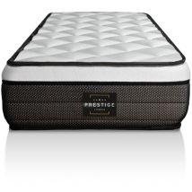 Prestige Literie - Ensemble matelas sommier Suite 120 x 200 cm - Couleur : Blanc