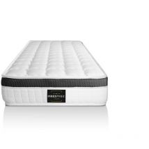 Prestige Literie - Ensemble matelas sommier Supérieur 90 x 200 cm - Couleur : Blanc