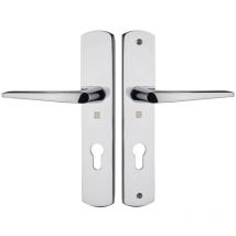 Ensemble sur grandes plaques KROM HOME entraxe de fixation 195mm clé I chromé - HERACLES - B-KROM-02