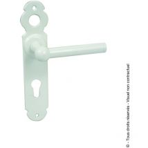Afbat - Ensemble sur plaque Bilboquet Laqué Blanc - Percement : Pour cylindre