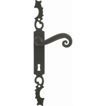 Ensemble de porte rustique Aquitaine 41 BOUVET Fer noir - Clé i - 16406
