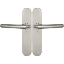 Ensemble sur plaque JADE Série 1094 type bec de cane finition inox brossé - HERACLES - B-INOX-SP01