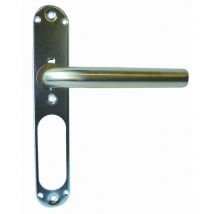 Set su piastra 1 Gomito Balsac su rosone a molla 38/50 Blindomax Acciaio inox 304 - 940