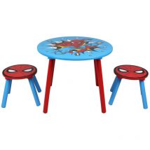 Ensemble table et 2 tabourets pour enfants - Spiderman