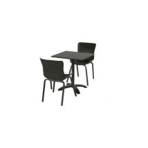 Ensemble Hartman table sophie Bistro hpl flip 68 + 2 chaises sophie Dining - Noir