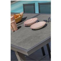 Dcb Garden - Table jardin Venise 190/250 x 95 cm - Dimensions table: 190/250 x 95 x h 77 cm