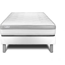 Vitalit - Somier blanco + Colchón con espuma 90 x 190