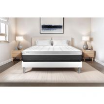 Matratzenset VITAL SOFT 150 x 190 cm Bettrahmen Kit weiß