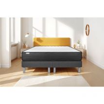 Vitalit - Ensemble matelas sommier vitalpower 2x100 x 200 - Couleur: Gris