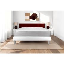 Vitalit - Ensemble matelas sommier vitalmemo 160 x 200 - Couleur: Blanc