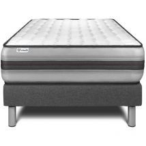 Vitalit - Ensemble matelas sommier vitalpower recover 90 x 200 - Couleur: Gris