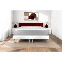 Vitalit - Ensemble matelas sommier vitalmemo 2x100 x 200 - Couleur: Blanc