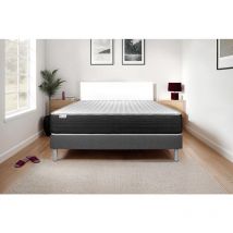 Vitalit - Ensemble matelas sommier vitalmemo one 140 x 200 - Couleur: Gris