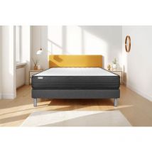 Matratzenset vitalpower 140 x 200 cm Bettrahmen Kit grau