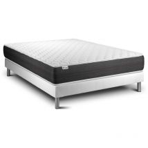 Vitalit - Somier blanco + Colchón con muelles ensacados 130 x 200